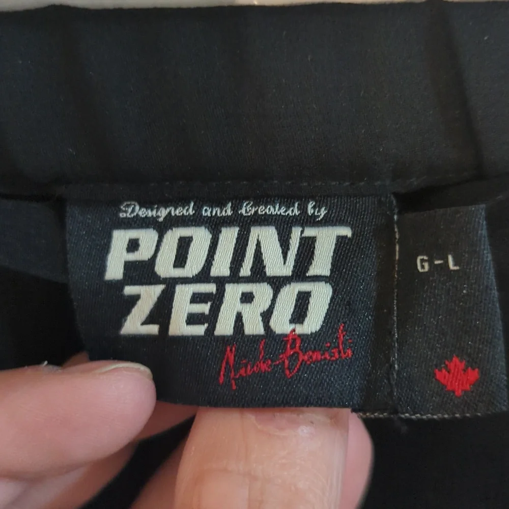 🔥 Point zero polyester skirt, late 90s, black, size large - Picture 3 of 3